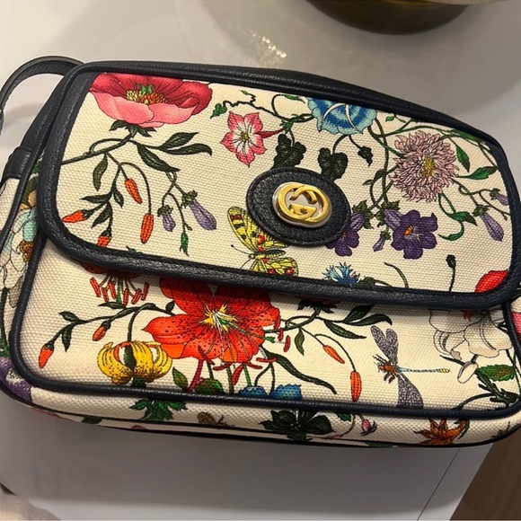 COPY - Gucci Flora Small Printed Shoulder Bag - Picture 15 of 15